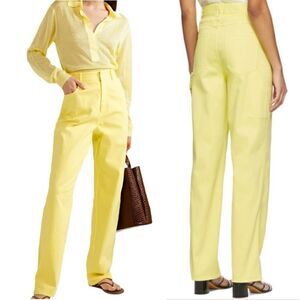 Tibi Yellow Spring Carpenter Jeans
